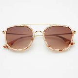 weston acetate round unisex sunglasses