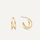 illusion double hoop earrings