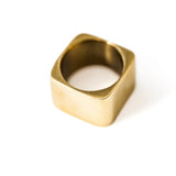 brass square ring IV