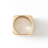 brass square ring IV