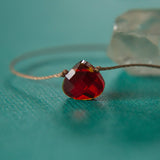 Crimson Red Soul Shine Necklace for Strength