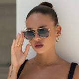 weston acetate round unisex sunglasses