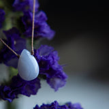 Blue Lace Agate Luxe Necklace for Confidence