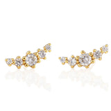 cassiopeia crystal stud earrings