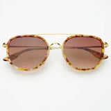 weston acetate round unisex sunglasses
