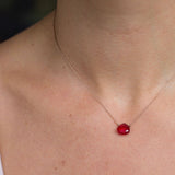 Crimson Red Soul Shine Necklace for Strength