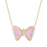 mini butterfly necklace