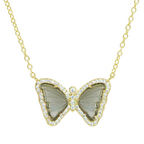 mini butterfly necklace