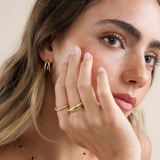 illusion double hoop earrings