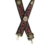 2" embroidered guitar strap (various patterns)