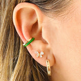 butterfly crystal marquis earrings