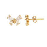 butterfly crystal marquis earrings