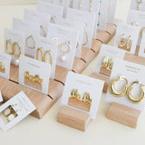 gold three hoop huggie