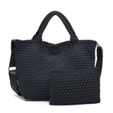 sky’s the limit - medium woven neoprene tote