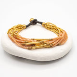 beaded color tube bracelets