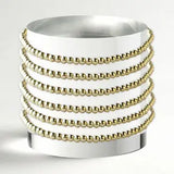 gold beaded stretch bracelets