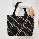 sky’s the limit - medium woven neoprene tote