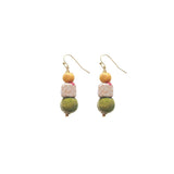 kantha shapes drop earrings