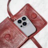 halo leather crossbody