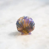 mini scallop shell hair clip