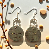 mini holly leather earrings