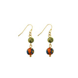 kantha double drop earrings
