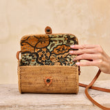 ata vine rattan straw small crossbody bag