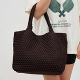 sky’s the limit - medium woven neoprene tote