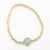 seabreeze gold stretch gold bead bracelet