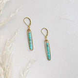 Lyric | Gold Filled Handmade Drop Earrings | Turquoise