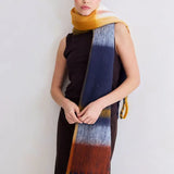 the stockholm scarf, 100% recycled, midnight summer