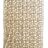 organic cotton block printed scarf