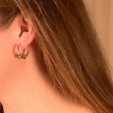 sailor knot hoop earrings