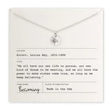 dandelion wishes necklace