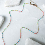 enamel beaded chain
