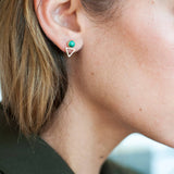 malachite tiny elder studs