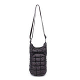 let it flow - quilted puffer water bottle crossbody