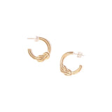 sailor knot hoop earrings