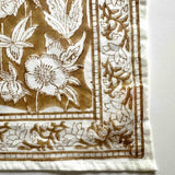 organic cotton block printed scarf