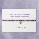 amethyst star affirmation charm bracelet