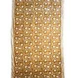 organic cotton block printed scarf