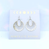 large dahlia earrings