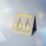 small dahlia earrings