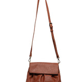 adrienne pleated flap crossbody
