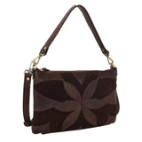 Stevie Suede Leather Crossbody Bag