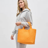 sky’s the limit - medium woven neoprene tote