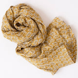 sunburst block printed scarf