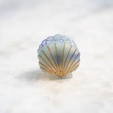 mini scallop shell hair clip