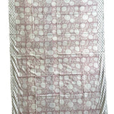 organic cotton block printed scarf