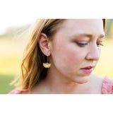 gingko leaf earrings